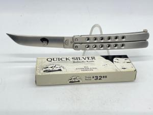 SMOKY MOUNTAIN KNIFE WORKS 3111 B Quick Silver Butterfly Knife w/ OMP Box