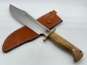BLACKJACK KNIVES Edge Design Carbon Steel Shining Mountains Bowie w Sheath