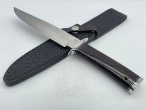 DENNIS FRIEDLY KNIVES Custom Desert Ironwood Fighting Knife w Sheath