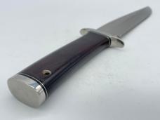 DENNIS FRIEDLY KNIVES Custom Desert Ironwood Fighting Knife w/ Sheath