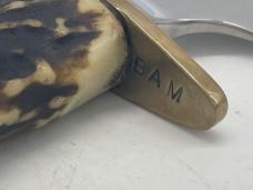 BOYD & FIREMAN (Francis Boyd) Custom Genuine Stag Hunting Knife w/ Sheath