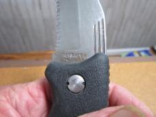 VTG SCHRADE USA SG7 Black Rubber Grip Lockback Knife 