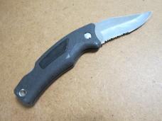 VTG SCHRADE USA SG7 Black Rubber Grip Lockback Knife 