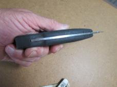 VTG SCHRADE USA SG7 Black Rubber Grip Lockback Knife 