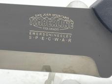 TIMBERLINE USA Emerson/Neeley SPECWAR Black Chisel Grind Tanto w/ Sheath