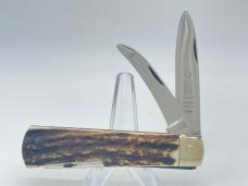 1970 PUMA Germany 944 Jagdmesser Stag Utility Lockback w/ Sheath & OMP Box