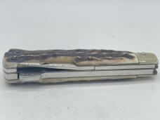 1970 PUMA Germany 944 Jagdmesser Stag Utility Lockback w/ Sheath & OMP Box