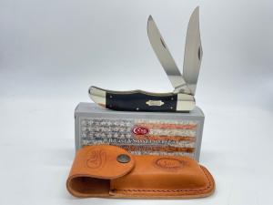 2018 CASE 10265 SS Black Micarta Folding Hunter w/ Sheath IN OMP