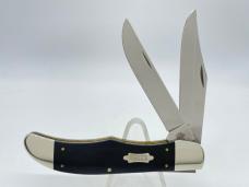 2018 CASE 10265 SS Black Micarta Folding Hunter w/ Sheath IN OMP