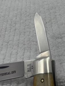 Case XX USA 1979 1 Dot Bradford Centennial 5292SSP Texas Jack 2 Blade (35)