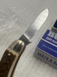 Bulldog Brand 3 Blade Stag Serpentine Medium Stockman Made In Germany