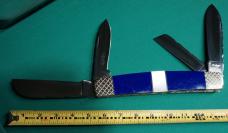 PAINTED PONY MODIFIED FROST FROST CUTLERY 8-1/2 INCH CLOSED FARMERS CONGRESS KNIFR MODEL 14-462L