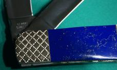 PAINTED PONY MODIFIED FROST FROST CUTLERY 8-1/2 INCH CLOSED FARMERS CONGRESS KNIFR MODEL 14-462L