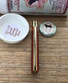 Great Eastern Cutlery 221124 .22 Magnum Burnt Orange Sawcut Bone Nice!