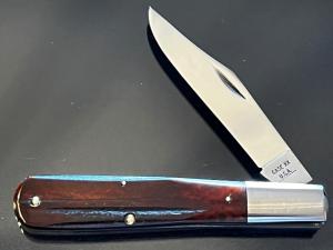 Vintage CASE XX USA 1970/10 Dot Grand Daddy Barlow Smooth SAWCUT Red Bone Knife 6143 5”Closed MINT