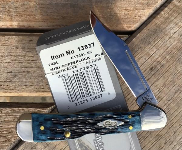 Case XX 2016 Mini Copperlock Mediterranean Blue Peach Seed Diamond Shield Nice! Case XX 2016 Mini Copperlock Mediterranean Blue Peach Seed Diamond Shield Nice!