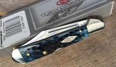 Case XX 2016 Mini Copperlock Mediterranean Blue Peach Seed Diamond Shield Nice!