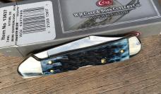 Case XX 2016 Mini Copperlock Mediterranean Blue Peach Seed Diamond Shield Nice!
