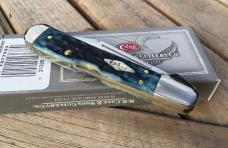 Case XX 2016 Mini Copperlock Mediterranean Blue Peach Seed Diamond Shield Nice!
