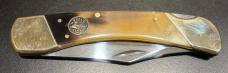 Ocoee River Hunter-Style Lockback Pocket Knife, Honey Horn Scales