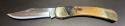 Ocoee River Hunter-Style Lockback Pocket Knife, Honey Horn Scales