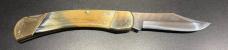 Ocoee River Hunter-Style Lockback Pocket Knife, Honey Horn Scales