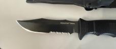 Sog Seal Pup Elite E37T Fixed Blade Knife DISCONTINUED Black Finish