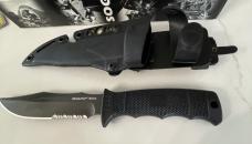 Sog Seal Pup Elite E37T Fixed Blade Knife DISCONTINUED Black Finish