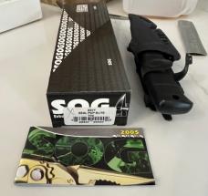 Sog Seal Pup Elite E37T Fixed Blade Knife DISCONTINUED Black Finish