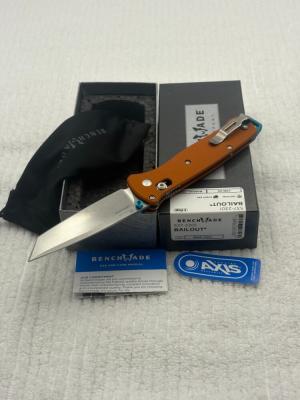 Benchmade 537-2301 Bailout 2023 Shot Show Special Orange  Blue Ltd Ed USA