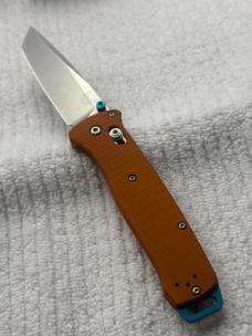 Benchmade 537-2301 Bailout 2023 Shot Show Special Orange / Blue Ltd Ed USA