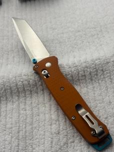 Benchmade 537-2301 Bailout 2023 Shot Show Special Orange / Blue Ltd Ed USA