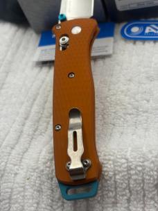 Benchmade 537-2301 Bailout 2023 Shot Show Special Orange / Blue Ltd Ed USA