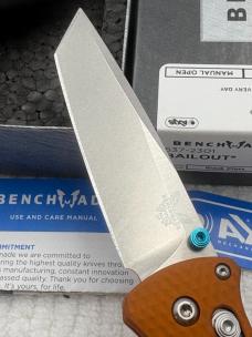 Benchmade 537-2301 Bailout 2023 Shot Show Special Orange / Blue Ltd Ed USA
