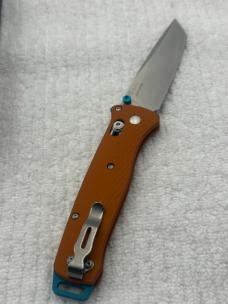 Benchmade 537-2301 Bailout 2023 Shot Show Special Orange / Blue Ltd Ed USA