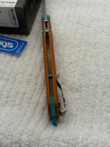 Benchmade 537-2301 Bailout 2023 Shot Show Special Orange / Blue Ltd Ed USA