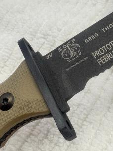 Benchmade 185SBK-1 Prototype SOCP Fixed Blade Knife NIB Made In USA