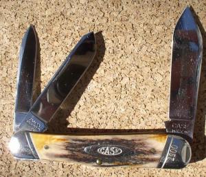 Case XX Stag Case Classic three blade Whittler