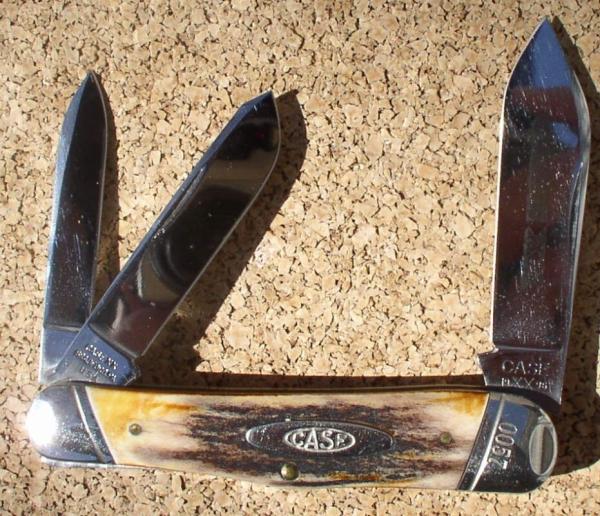 Case XX Stag Case Classic three blade Whittler Case XX Stag Case Classic three blade Whittler