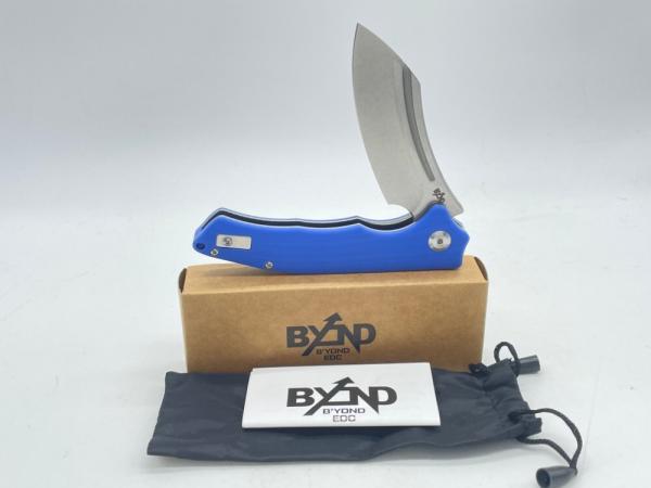B'YOND SA1903DG-BL Blue G10 Liner Lock w/ OMP Box B'YOND SA1903DG-BL Blue G10 Liner Lock w/ OMP Box
