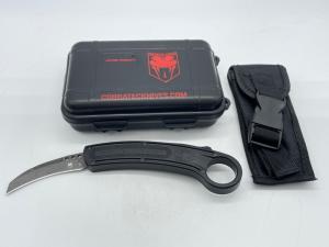 COBRATEC KNIVES D2 Black OTF Karambit Automatic w Sheath in OMP Box