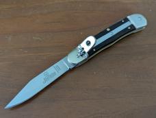 10CM OLDER HUBERTUS AUTO TEXTURED PALISANDER WOOD TRIPLE GROOVED NICKEL SILVER BOLSTER AWESOMENESS