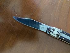 10CM OLDER HUBERTUS AUTO TEXTURED PALISANDER WOOD TRIPLE GROOVED NICKEL SILVER BOLSTER AWESOMENESS