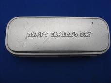 Case XX Happy Fathers Day Smooth Chestnut Bone Trapper Knife 6154