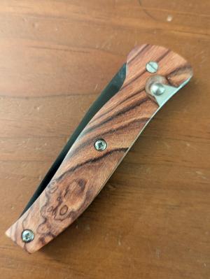 OLIVE WOOD SCALES MADE IN FRANCE quotBASTIDE KNIVESquot XSR GEN 2 SIDE OPENING AUTOMATIC 