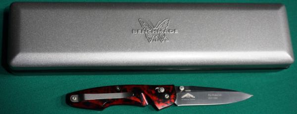 BENCHMADE 771BC1-01 OSBORNE RED/BLACK PRE PRODUCTION #037/1000 POCKETKNIFE