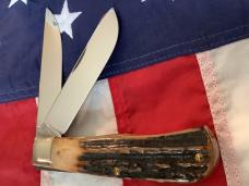 1994 Winchester xLarge Mountain Man Trapper (Mdl#28013 1/2) w/ Super Slab Stag Handles -NOS