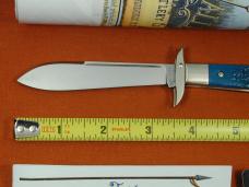 Tuna Valley Cutlery Blue Fugates Jigged Bone Mountain Cougar Swing Guard Knife 1 of 5 COA Made USA