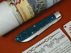 Tuna Valley Cutlery Blue Fugates Jigged Bone Mountain Cougar Swing Guard Knife 1 of 5 COA Made USA