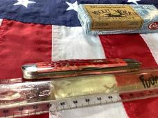 Spectacular 2005 Old Red Case xx Cheetah (Mdl# 6111 1/2 L SS) w Sweet Red Bone Handles in Orig box